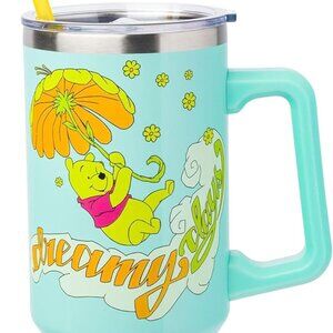 Silver Buffalo Disney Winnie the Pooh Retro Art Stainless Steel Tumbler